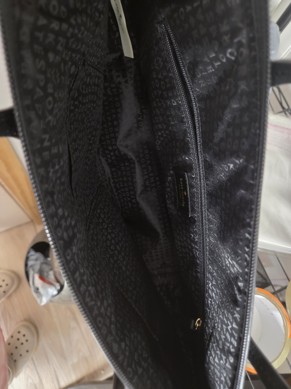 Kate Spade Haven Lane Hani Tote is a stylish black should  Glitter Stripe Tote - Picture 4 of 6